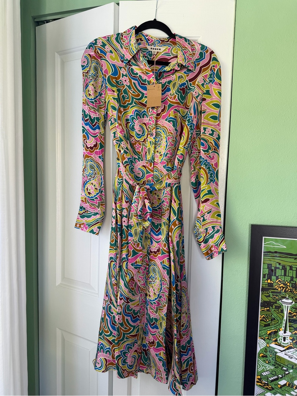 Boden Kate Shirt Dress, US size 8 NWT